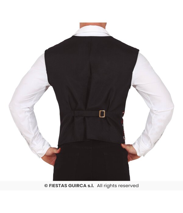 Kerstmis Gilet Rood/Groen Squares