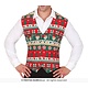 Kerst Gilet Heren Candy Cane