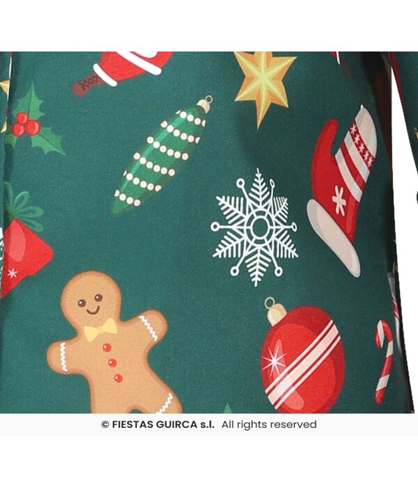 Groene Kerstmis Blazer Heren Kerstsymbolen