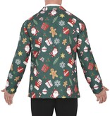 Groene Kerstmis Blazer Heren Kerstsymbolen