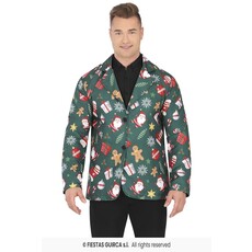 Groene Kerstmis Blazer Heren Kerstsymbolen