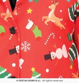 Rode Kerstmis Blazer Heren Kerstsymbolen
