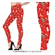 Rode Kerstmis Legging Prints