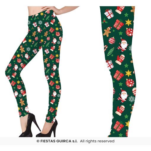 Groene Kerstmis Legging Prints