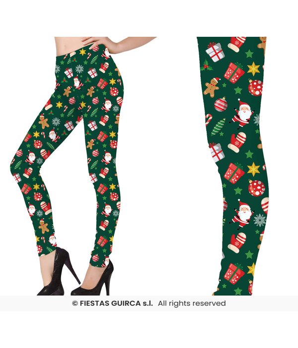 Groene Kerstmis Legging Prints