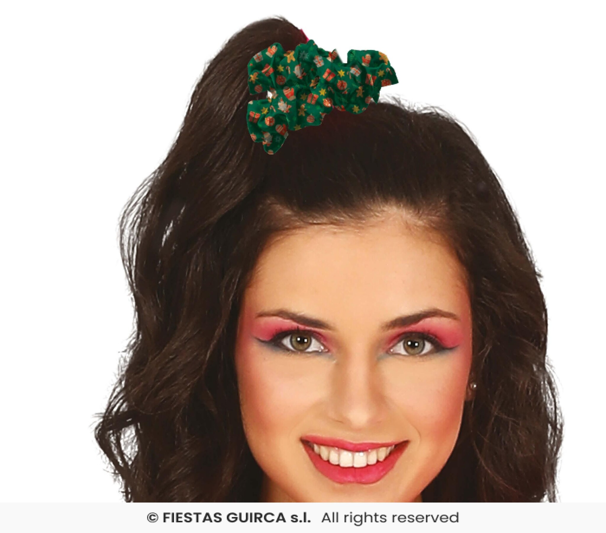Kerstmis Scrunchie Groen