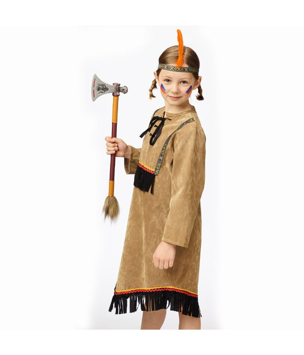 Indianenjurk + hoofband meisje Blackfeet