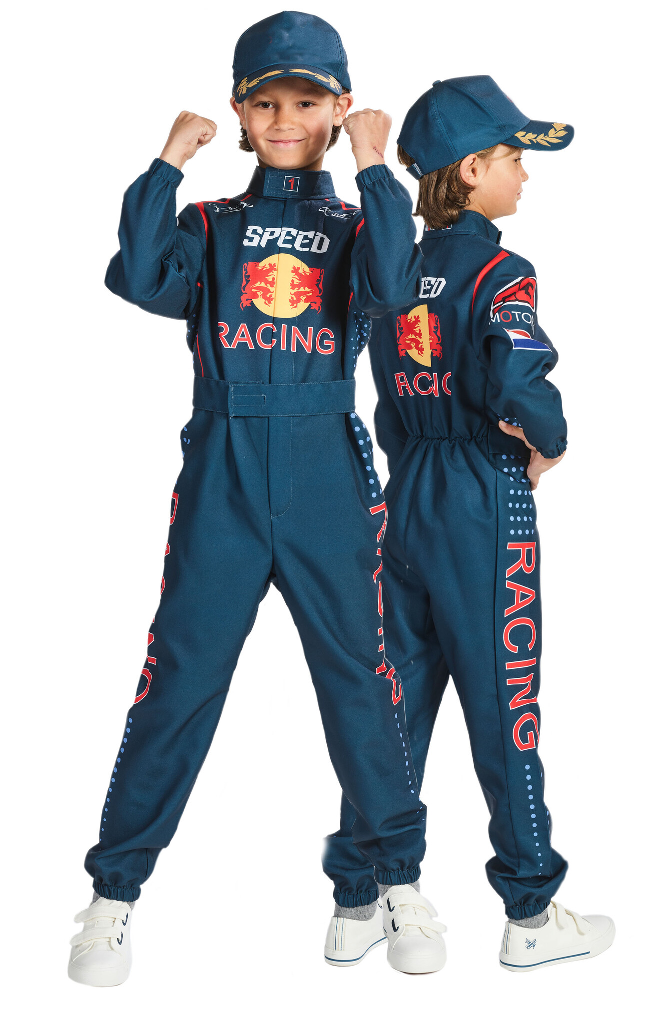 Car Racing Jumpsuit Kind F1 Premium afbeelding