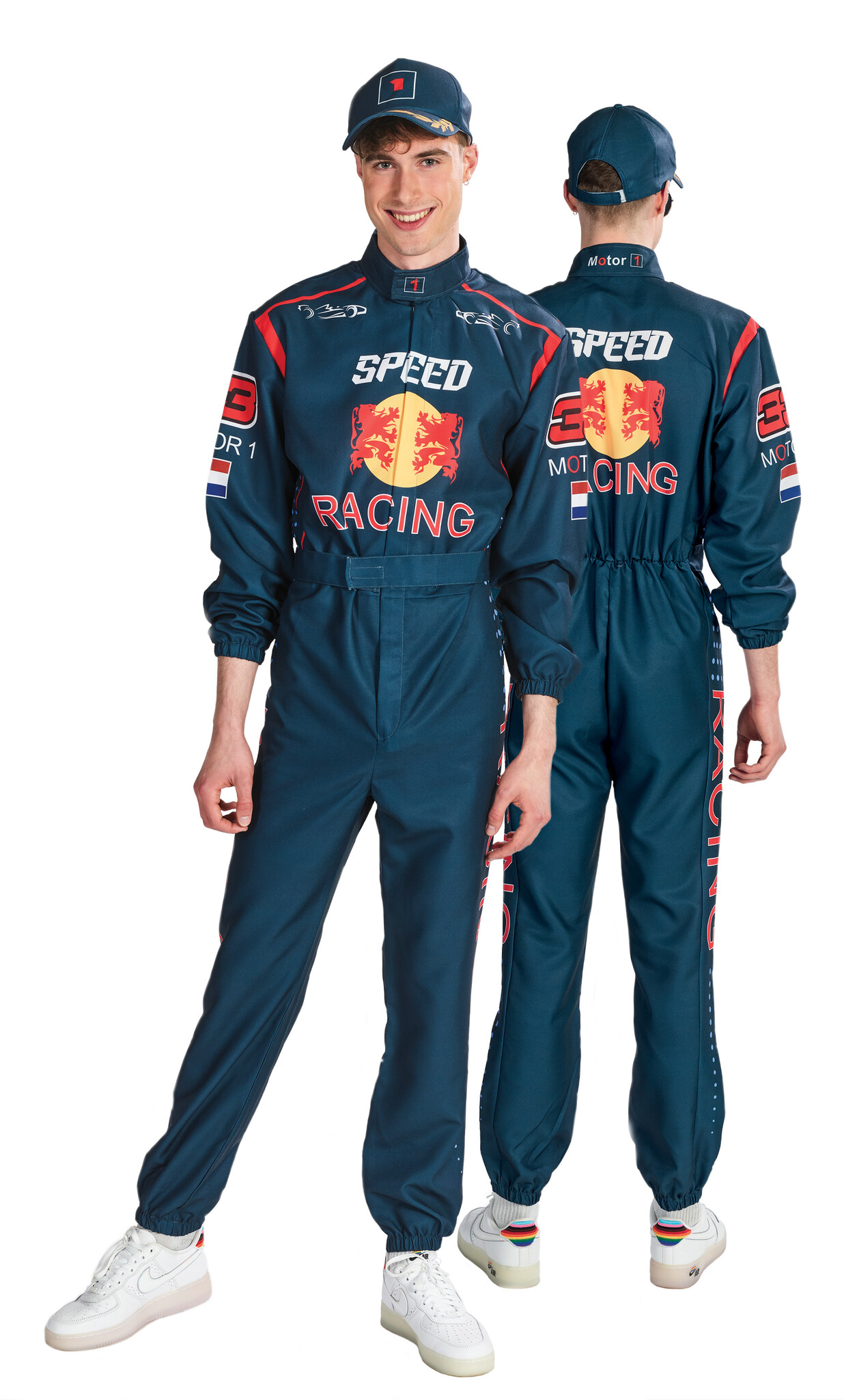 Car Racing Jumpsuit Man F1 Premium afbeelding