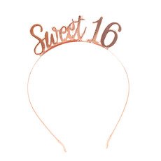 Diadeem Sweet 16 Rosegoud