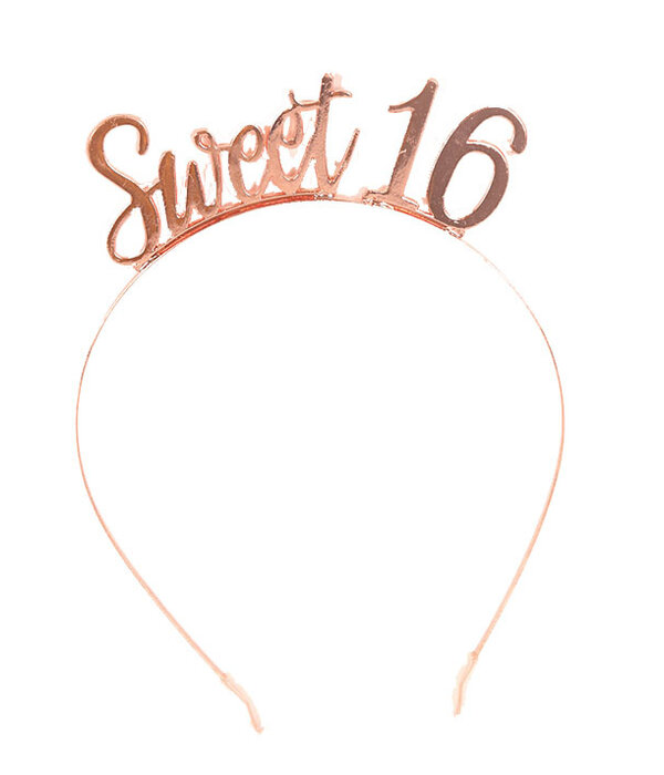 Diadeem Sweet 16 Rosegoud
