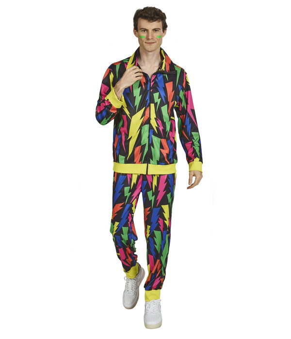 Kostuum Training Neon Bliksem Man