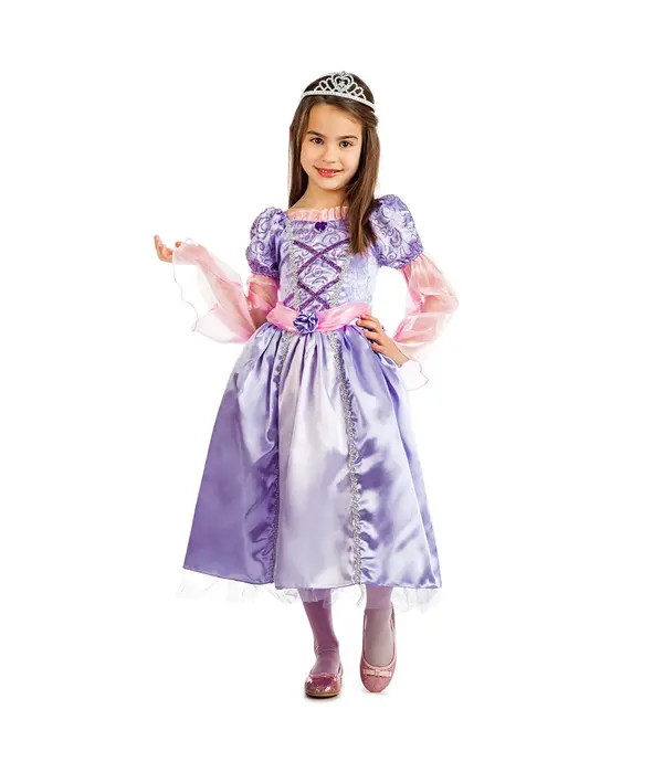 Kostuum Prinses Victoria Paars Meisje