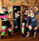 Ski Outfit Snow Dude Retro Blauw