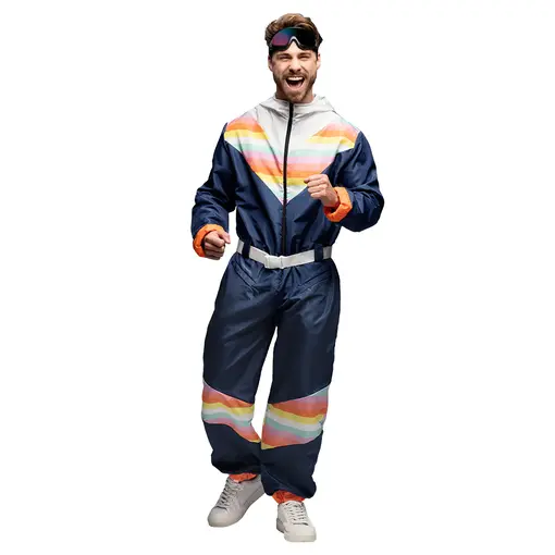 Ski Outfit Snow Dude Retro Blauw