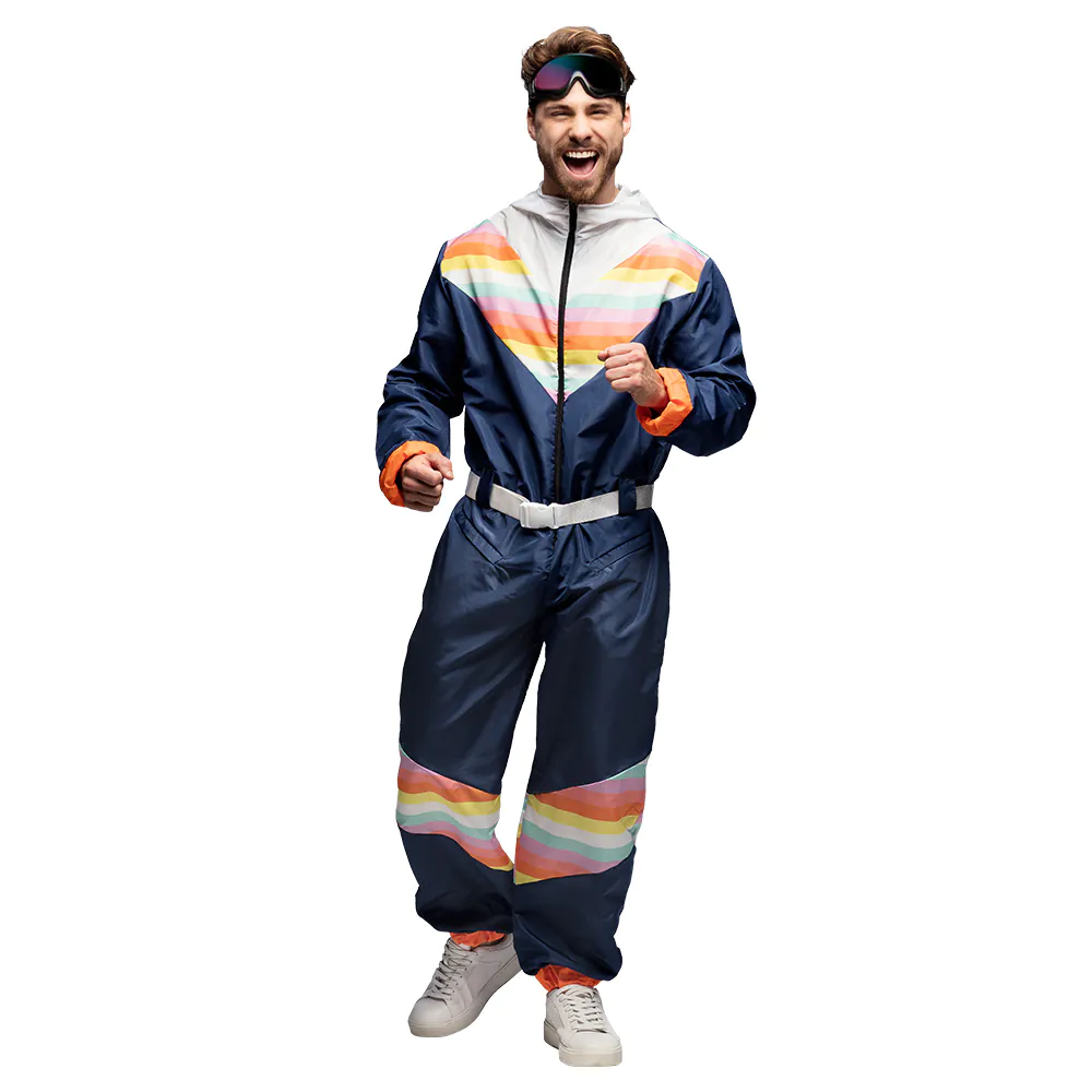 Ski Outfit Snow Dude Retro Blauw afbeelding