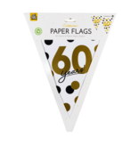 Vlaggenlijn Celebration 60 Jaar Wit/Goud/Zwart