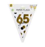Vlaggenlijn Celebration 65 Jaar Wit/Goud/Zwart