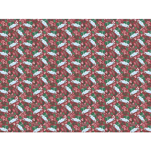 Inpakpapier Kerst Auto Rood (70x200cm)