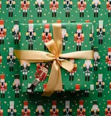 Inpakpapier Kerst Nutcracker Groen (70x200cm)