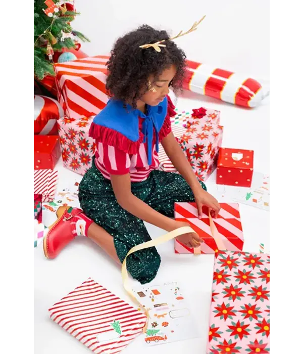 Inpakpapier Zuurstok Rood/Roze (70x200cm)