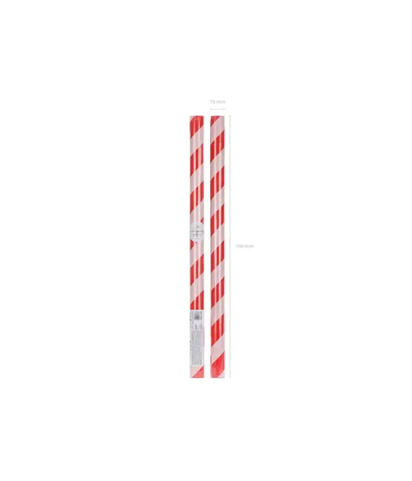 Inpakpapier Zuurstok Rood/Roze (70x200cm)
