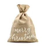 Jute Zak Merry Christmas (30x42cm)