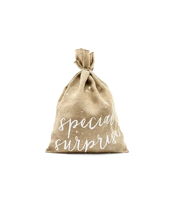 Jute Kerstman Zak Special Surprise (40x55cm)