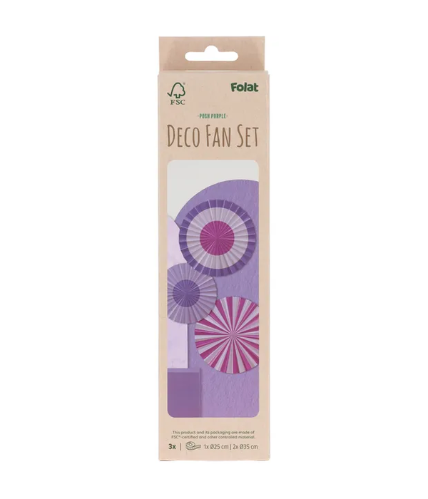 Decoratieve Rozetten Posh Purple (3st)