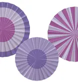 Decoratieve Rozetten Posh Purple (3st)