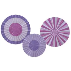 Decoratieve Rozetten Posh Purple (3st)