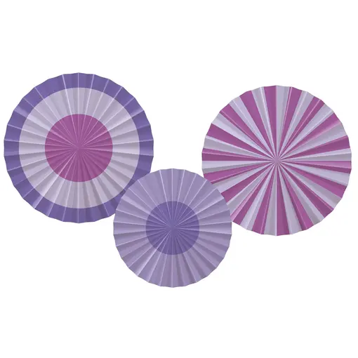 Decoratieve Rozetten Posh Purple (3st)