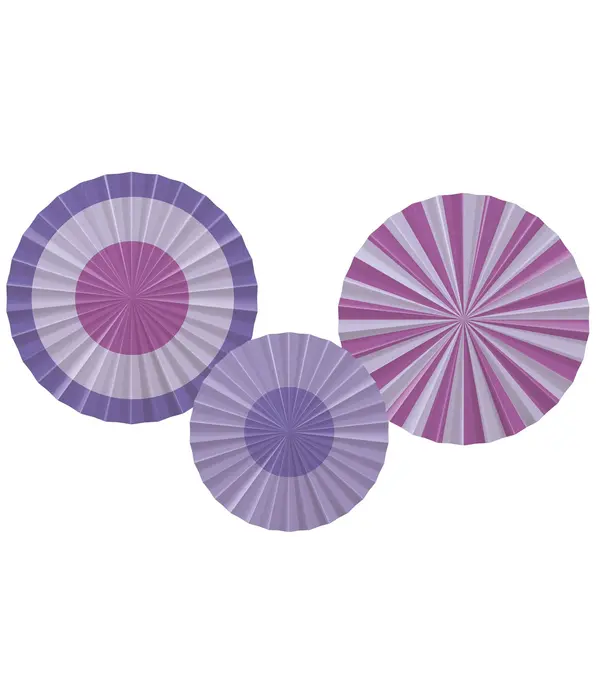 Decoratieve Rozetten Posh Purple (3st)