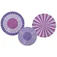 Decoratieve Rozetten Posh Purple (3st)