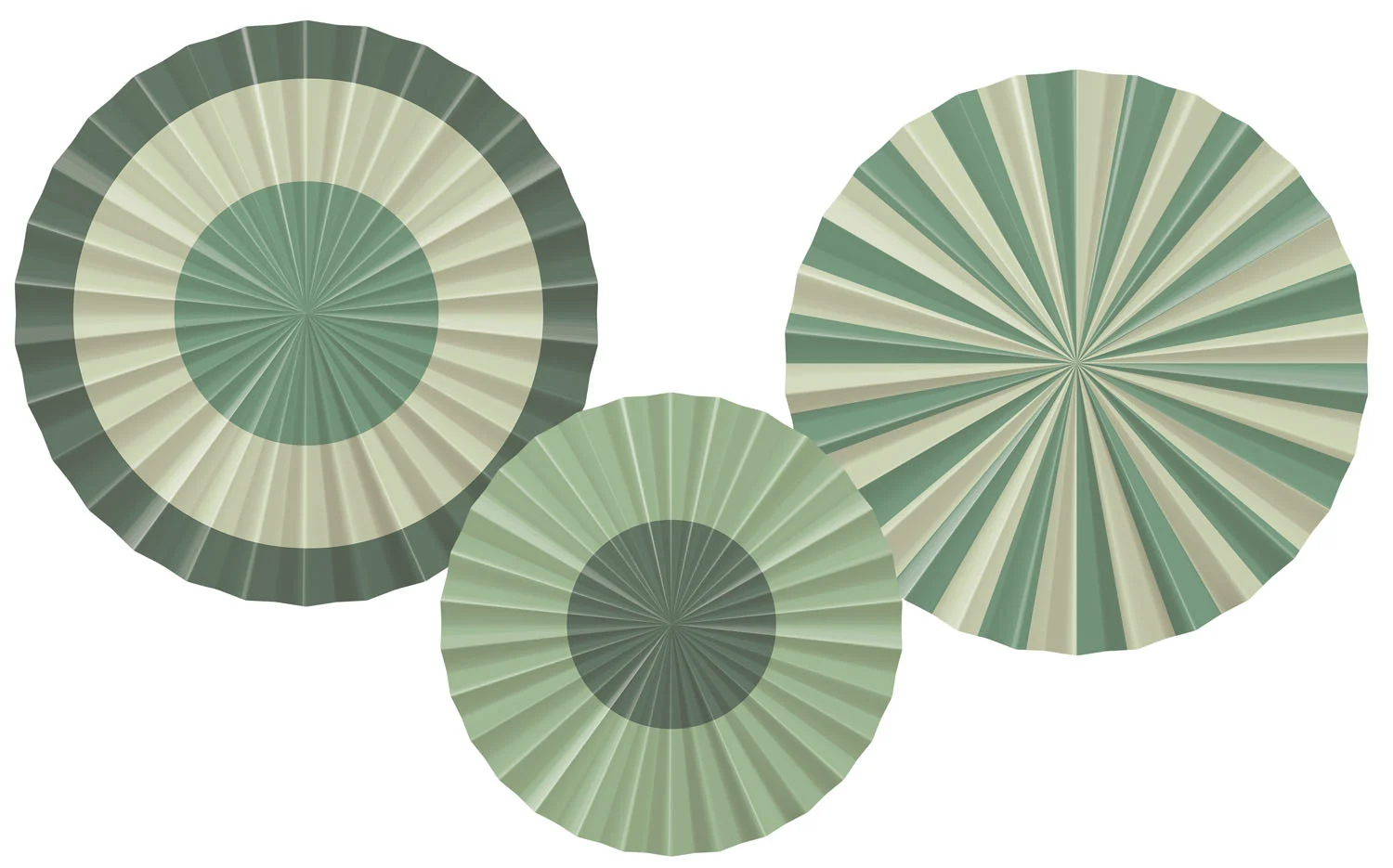 Decoratieve Rozetten Serene Sage Groen (3st) afbeelding
