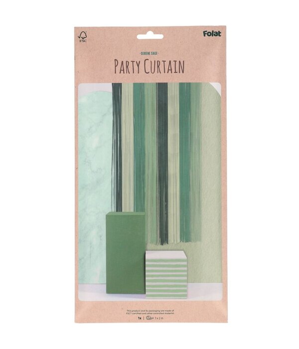 Deur Gordijn Serene Sage Groen