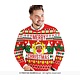 Foute Kerst Sweater Merry Christmas Rendier Rood Heren