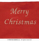 Cadeauzak Merry Christmas Santa Rood (60x95cm)