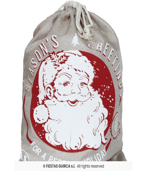 Cadeauzak Kerstman Grijs Greetings (40x55cm)