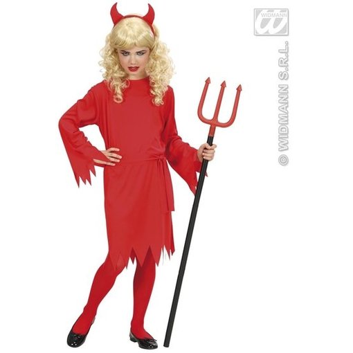 Duivel meisje kind kostuum