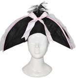 Piratenhoed zwart/roze