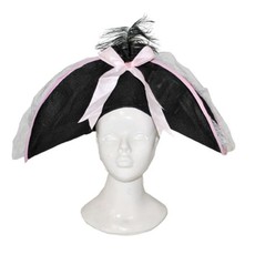 Piratenhoed zwart/roze