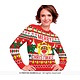 Foute Sweater Merry Christmas Rendier Rood Dames