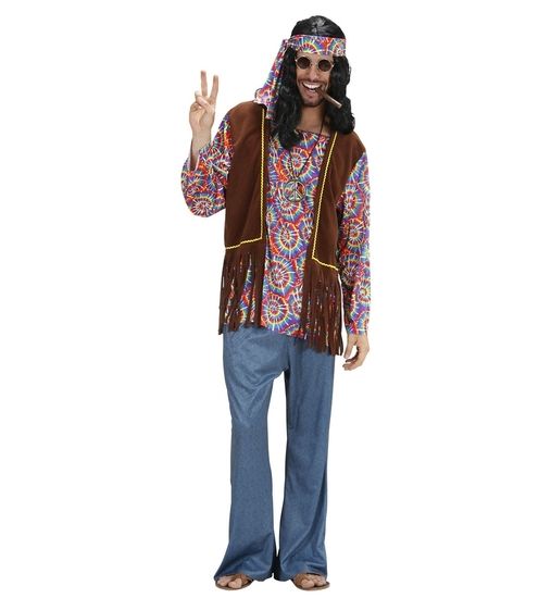 Hippie Man Psychedelisch Kostuum afbeelding