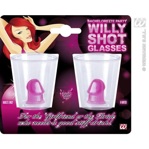 Borrelglaasjes met piemel