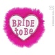 Broche wit 'bride to be'