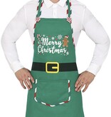 Kerst Schort Elf Merry Christmas Groen