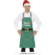 Kerst Schort Elf Merry Christmas Groen