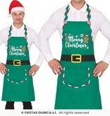 Kerst Schort Elf Merry Christmas Groen