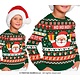Foute Kerst Sweater Ho Ho Ho! Kerstman Groen Kind